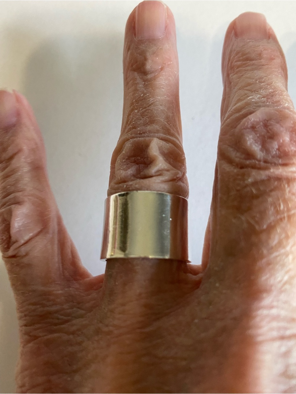 Vintage Mexico 925 Sterling Silver Wide Cigar Band Ring Size 7